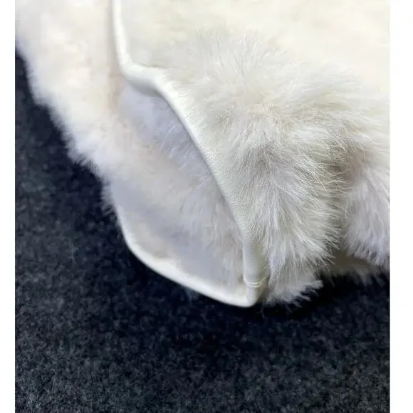 Victoria's Secret Faux-Fur Tote Bag MSRP $59 NEW with TAGS Boho Festival - Picture 11 of 16